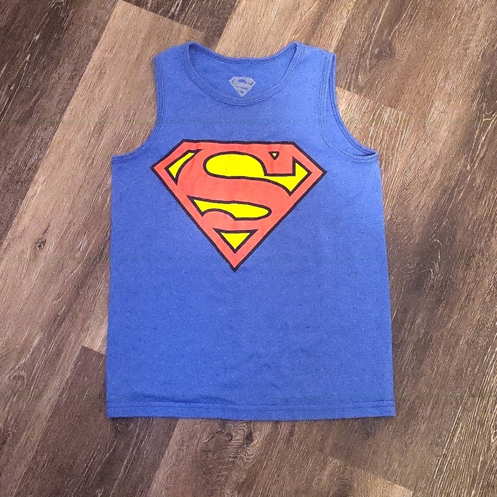 DC Comics Blue and Red Superman Tank Top